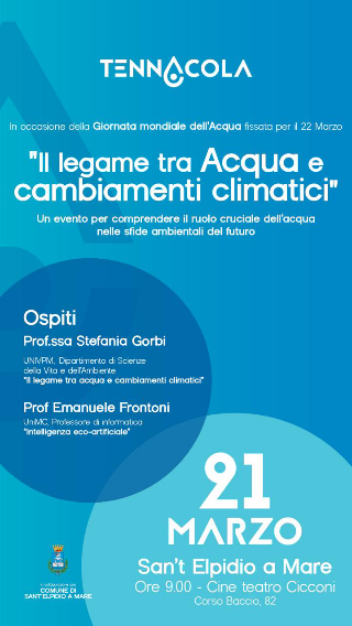 Tennacola celebra la Giornata Mondiale dell’Acqua con un evento dedicato agli studenti